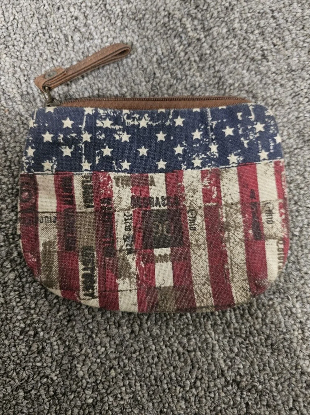Coin Purse - Patriotic Red, White & Blue Print